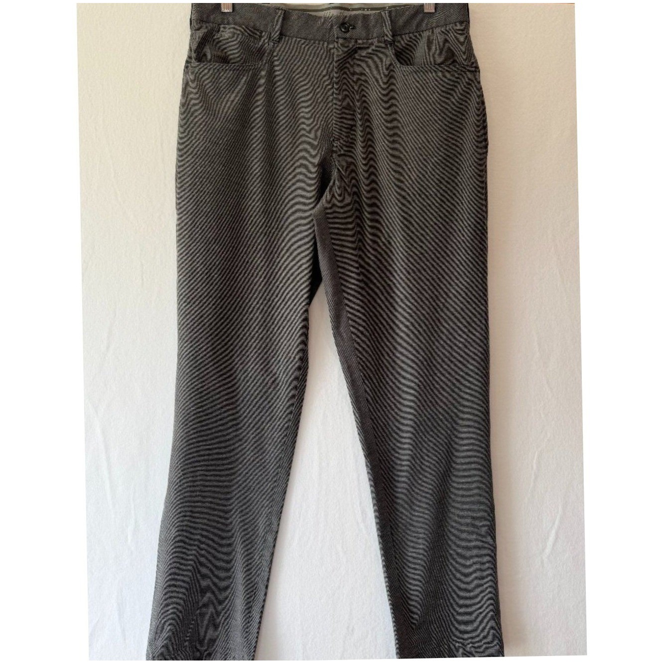 Walter Hagen Charcoal Striped Dress Pants Size 34/32